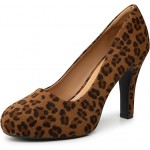 Women's Heels for Women, IN3.2 High Heel Closed Round Toe Pumps Dress Office Wedding Shoes for Women