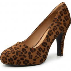 Women's Heels for Women, IN3.2 High Heel Closed Round Toe Pumps Dress Office Wedding Shoes for Women