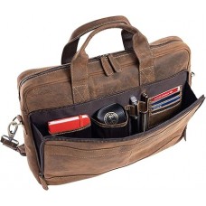 Leather briefcase 18 Inch Laptop Messenger Bags