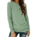 Womens Long Sleeve Shirts Basic Tee Fall Trendy