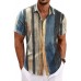 Men's Linen Shirts Short Sleeve Casual Shirts Button Down Shirt for Men Beach Summer Wedding Shirt